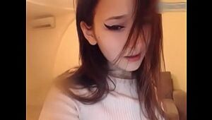 Gorgeous korean girl uses a vibrator to masturbate