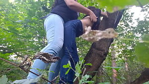 Fucked my girlfriend with a strapon in the forest - Lesbian Illusion Girls