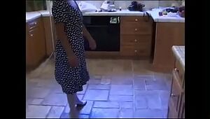 Mom and Son on the kitchen - Retro porn