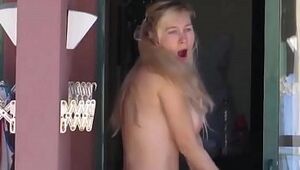 Blonde Busts Voyeur After Baring Herr Boobs from www.unluckylady.com